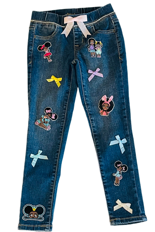 Bow Patch Jeans